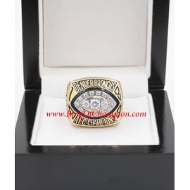 1989 Denver Broncos America  Football Conference Championship Ring, Custom Denver Broncos Champions Ring