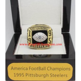 1995 Pittsburgh Steelers America Football Conference Championship Ring, Custom Pittsburgh Steelers Champions Ring