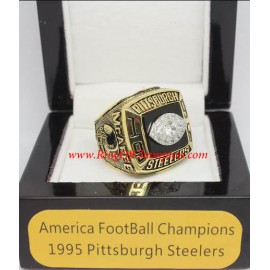 1995 Pittsburgh Steelers America Football Conference Championship Ring, Custom Pittsburgh Steelers Champions Ring