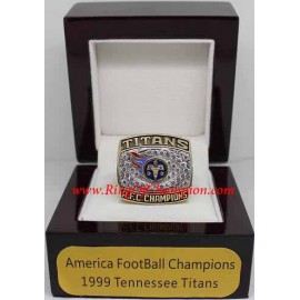 1999 Tennessee Titans America Football Conference Championship Ring, Custom Tennessee Titans Champions Ring