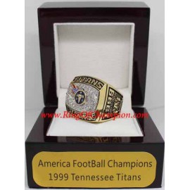 1999 Tennessee Titans America Football Conference Championship Ring, Custom Tennessee Titans Champions Ring