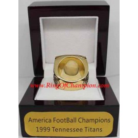 1999 Tennessee Titans America Football Conference Championship Ring, Custom Tennessee Titans Champions Ring