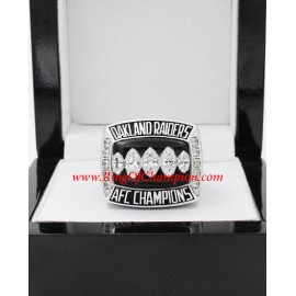 2002 Oakland Raiders America Football Conference Championship Ring, Custom Oakland Raiders Champions Ring