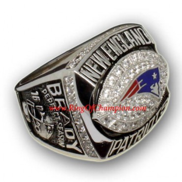 2007 New England Patriots America Football Conference Championship Ring, Custom New England Patriots Champions Ring