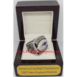 2007 New England Patriots America Football Conference Championship Ring, Custom New England Patriots Champions Ring