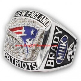 2011 New England Patriots America Football Conference Championship Ring, Custom New England Patriots Champions Ring