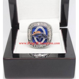 2013 Denver Broncos America Football Conference Championship Ring, Custom Denver Broncos Champions Ring