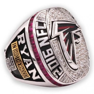 2016 Atlanta Falcons NFC Men's Football Replica Championship Ring, Custom Atlanta Falcons Champions Ring