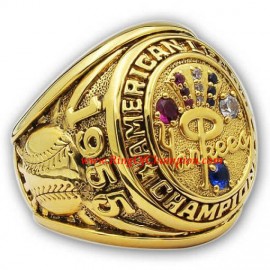 1955 New York Yankees America League Baseball Championship Ring, Custom New York Yankees Champions Ring