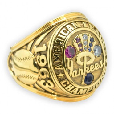 1963 New York Yankees America League Baseball Championship Ring, Custom New York Yankees Champions Ring