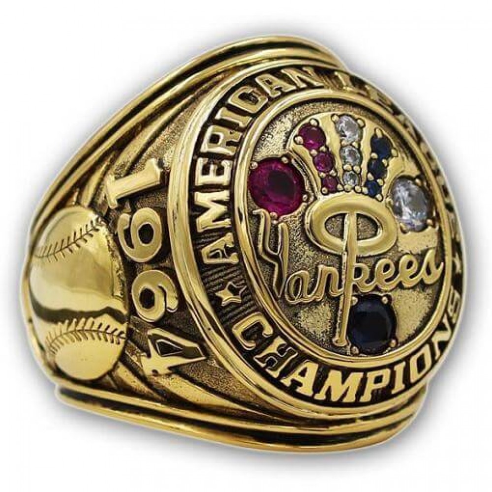 1964 New York Yankees America League Baseball Championship Ring, Custom New York Yankees Champions Ring