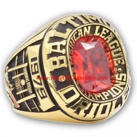 1979 Baltimore Orioles America League Championship Replica Ring, Custom Baltimore Orioles Champions Ring