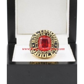 1979 Baltimore Orioles America League Championship Replica Ring, Custom Baltimore Orioles Champions Ring