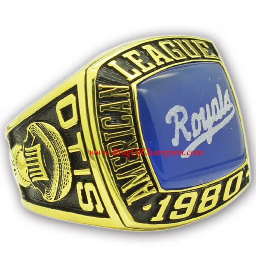 1980 Kansas City Royals America League Baseball Championship Ring, Custom Kansas City Royal Champions Ring