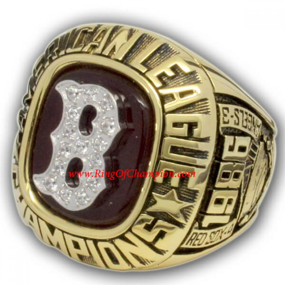 1986 Boston Red Sox National League Baseball Championship Ring, Custom Boston Red Sox Champions Ring