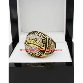 1995 Cleveland Indians America League Baseball Championship Ring, Custom Cleveland Indians Champions Ring