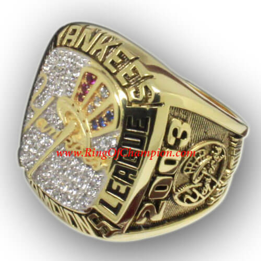 2003 New York Yankees America League Baseball Championship Ring, Custom New York Yankees Champions Ring