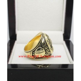 1958 Milwaukee Braves National League Baseball Championship Ring, Custom Milwaukee Braves Champions Ring