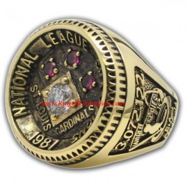 1987 St. Louis Cardinals National League Baseball Championship Ring, Custom St. Louis Cardinals Champions Ring