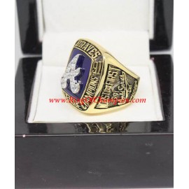 1991 Atlanta Braves National League Baseball Championship Ring, Custom Atlanta Braves Champions Ring