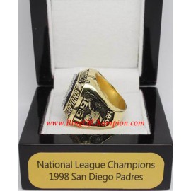 1998 San Diego Padres National League Baseball Championship Ring, Custom San Diego Padres Champions Ring