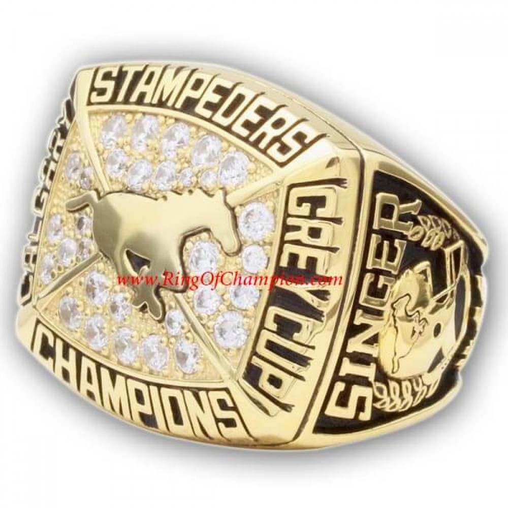 1992 Calgary Stampeders the 80th Grey Cup Men's Football Championship Ring