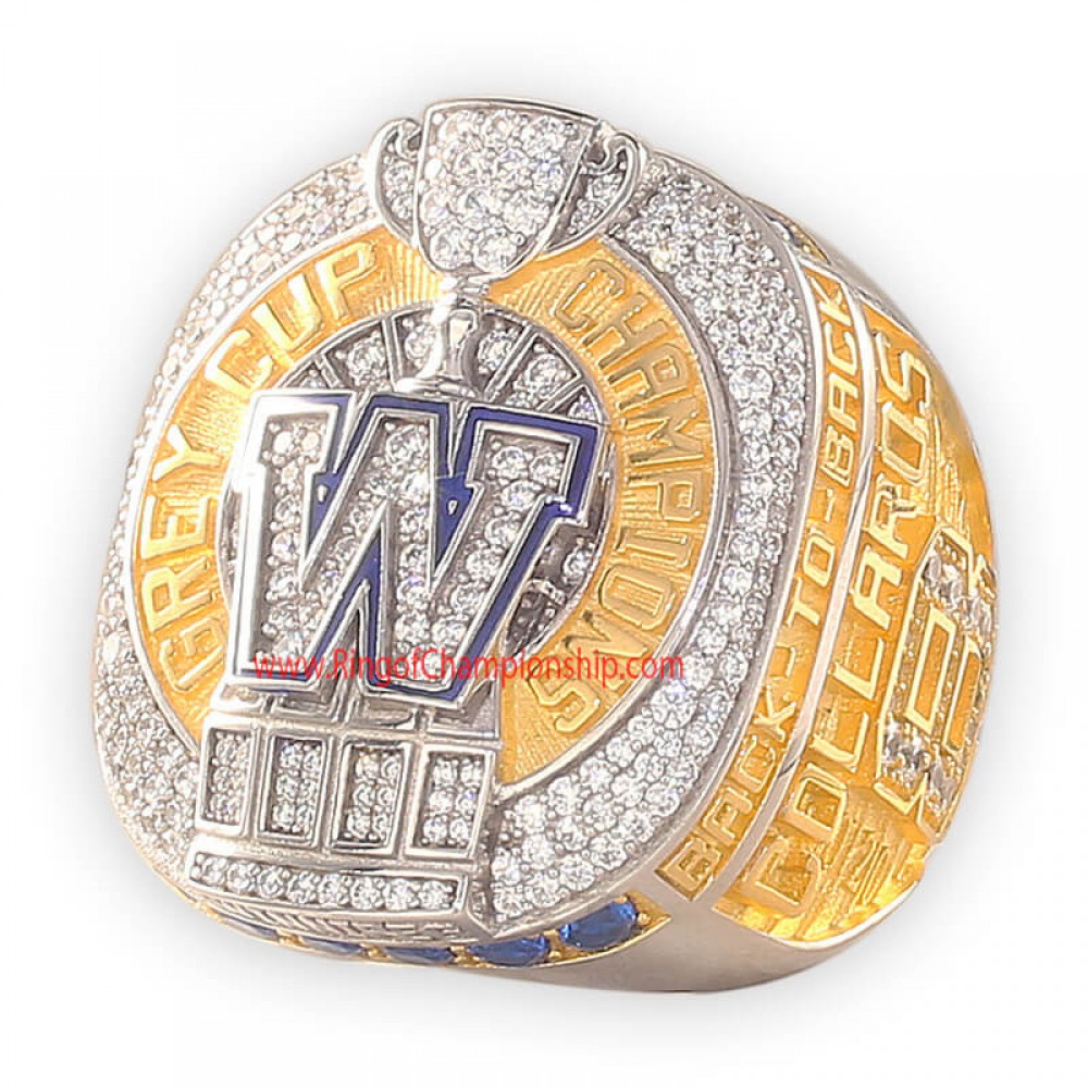 CFL 2021 Winnipeg Blue Bombers The 108th Men's Football Grey Cup Championship Ring