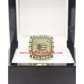 1981 Edmonton Eskimos The 69th Grey Cup Championship Ring, Custom Edmonton Eskimos Champions Ring