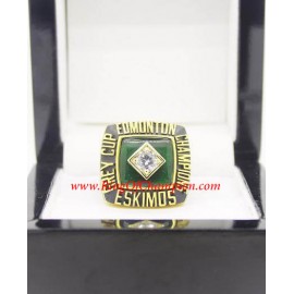 1982 Edmonton Eskimos The 70th Grey Cup Championship Ring, Custom Edmonton Eskimos Champions Ring