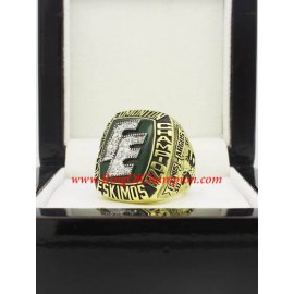 1987 Edmonton Eskimos the 75th Grey Cup Men's Football Championship Ring, Custom Edmonton Eskimo Champions Ring