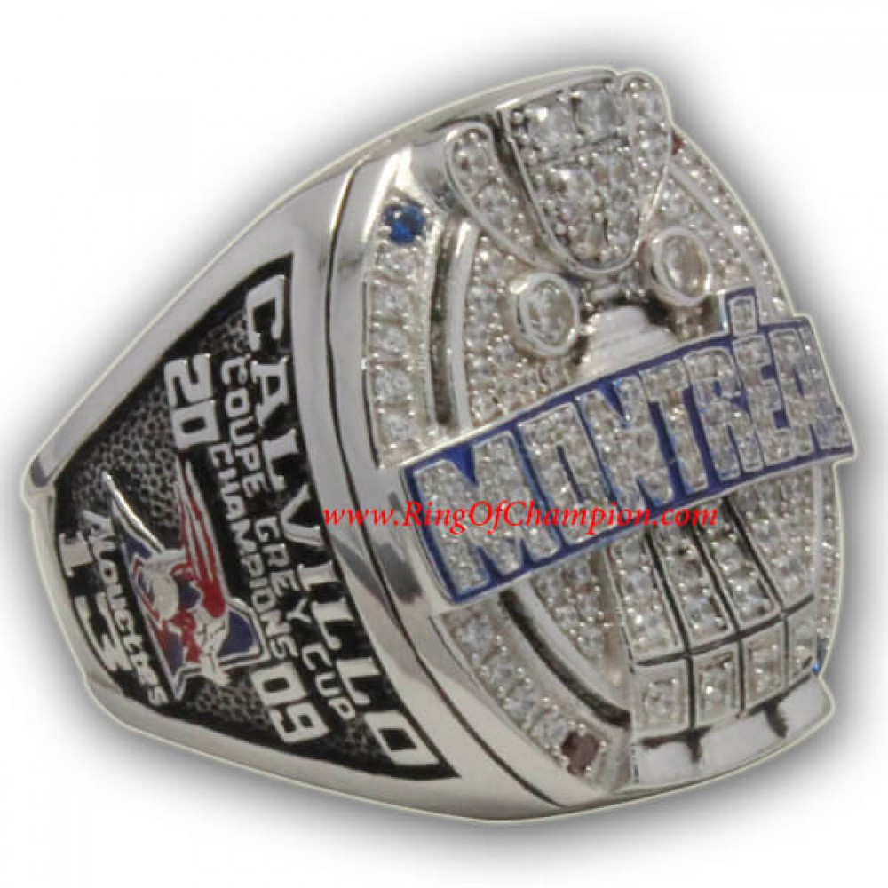 2009 Montreal Alouettes The 97th Grey Cup Championship Ring, Custom Montreal Alouettes Champions Ring