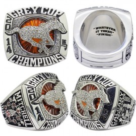 2014 Calgary Stampeders The 102nd Grey Cup Championship Ring, Custom Calgary Stampeders Champions Ring