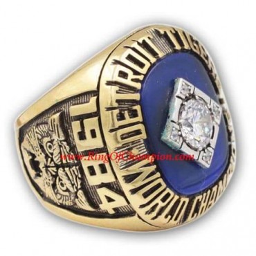 1984 Detroit Tigers World Series Championship Ring, Custom Detroit Tigers Champions Ring