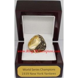 1939 New York Yankees World Series Championship Ring, Custom New York Yankees Champions Ring