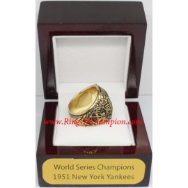 1951 New York Yankees World Series Championship Ring, Custom New York Yankees Champions Ring