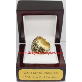 1951 New York Yankees World Series Championship Ring, Custom New York Yankees Champions Ring