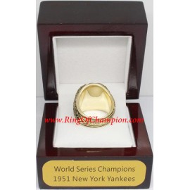 1951 New York Yankees World Series Championship Ring, Custom New York Yankees Champions Ring