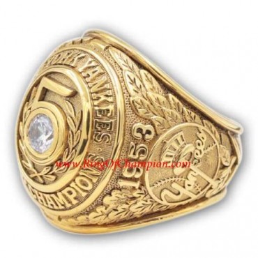 1953 New York Yankees World Series Championship Ring, Custom New York Yankees Champions Ring