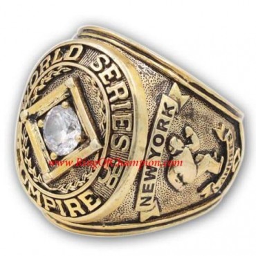 1958 New York Yankees Umpire World Series Championship Ring, Custom New York Yankees Champions Ring