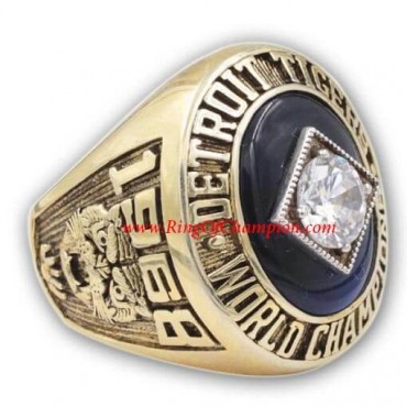 1968 Detroit Tigers World Series Championship Ring, Custom Detroit Tigers Champions Ring