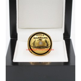 1946 Philadelphia Warriors Basketball World Championship Ring, Custom Philadelphia Warriors Champions Ring