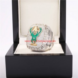 NBA 2021 Milwaukee Bucks Men's Basketball World Championship Ring (hard enemal version)