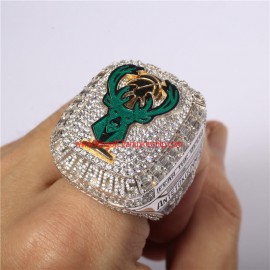 NBA 2021 Milwaukee Bucks Men's Basketball World Championship Ring (hard enemal version)