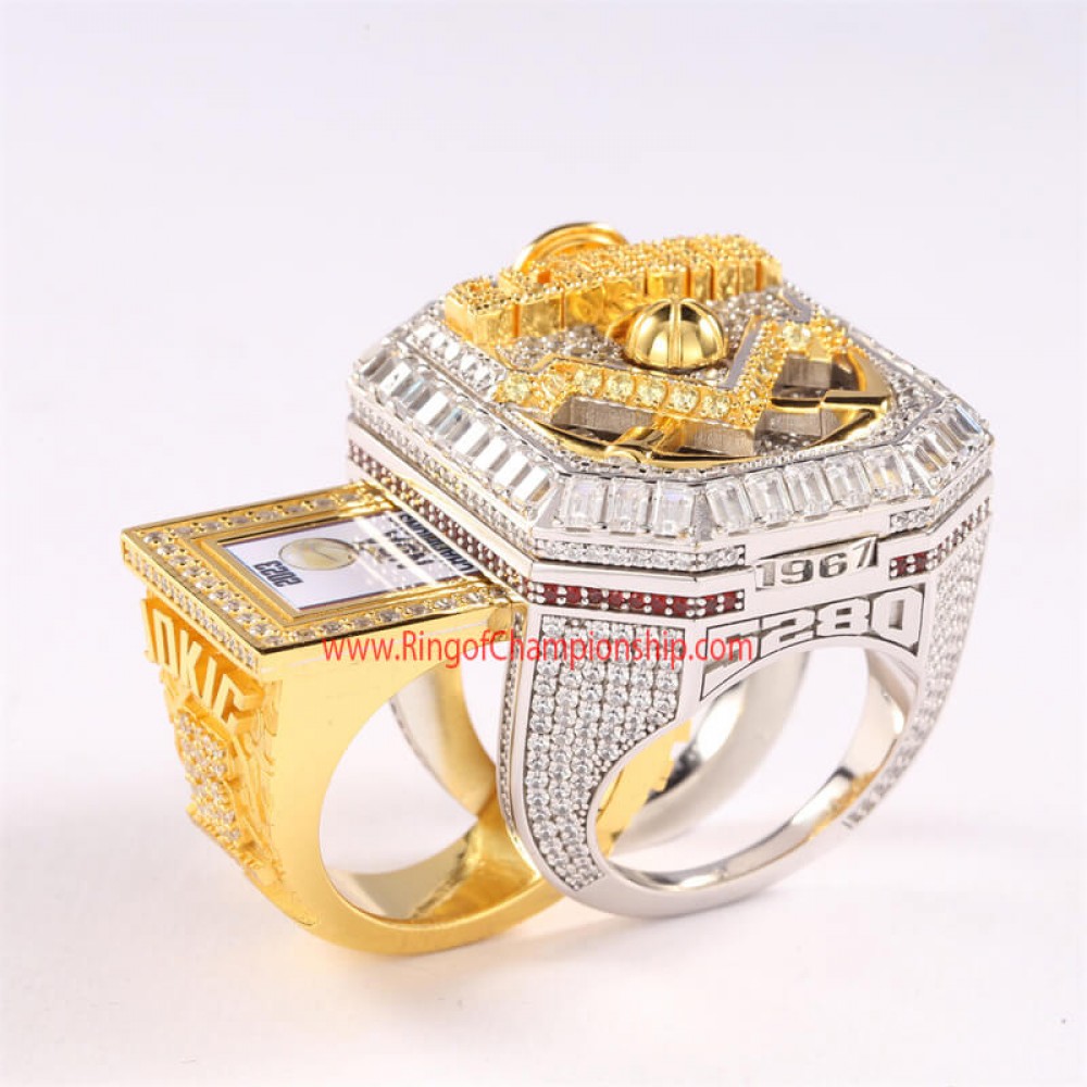 Premium Series NBA 2023 Denver Nuggets Men's Basketball Word Championship Ring, New Special Edition