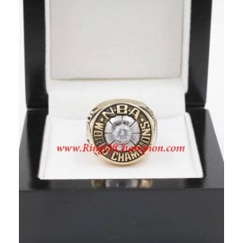 1977 - 1978 Washington Bullets Basketball World Championship Ring, Custom Washington Bullets Champions Ring