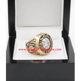 1977 - 1978 Washington Bullets Basketball World Championship Ring, Custom Washington Bullets Champions Ring