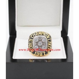 1986 - 1987 Los Angeles Lakers Basketball World Championship Ring, Custom Los Angeles Lakers Champions Ring