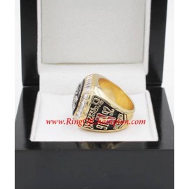 1991 - 1992 Chicago Bulls Basketball World Championship Ring, Custom Chicago Bulls Champions Ring