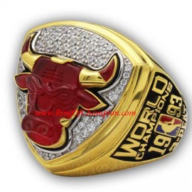 1992 - 1993 Chicago Bulls Basketball World Championship Ring (Upgrade Version)