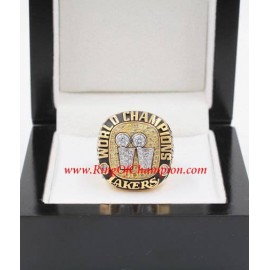 2000 - 2001 Los Angeles Lakers Basketball World Championship Ring, Custom Los Angeles Lakers Champions Ring